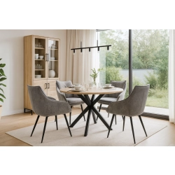 Krzesło DELUXE KR-161 Tkanina STRONG 14 Noga Metalowa